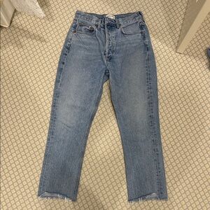 AGolde Riley High-Rise Straight Leg Jeans